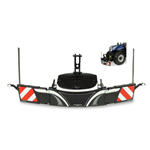 PARAURTI DI SICUREZZA TRACTOR BUMPER SAFETYWEIGHT BLACK COLOR 1:32 Universal Hobbies Mezzi Agricoli e Accessori Modellino