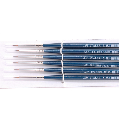 PENNELLO SINTETICO TONDO 00000 Pz.6 Italeri Colori ed Accessori Modellino