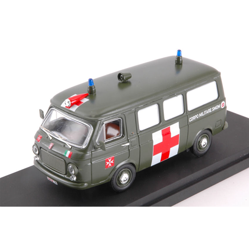 FIAT 238 AMBULANZA MILIT. S.M.O.M. SOVRANO MILITARE ORDINE DI MALTA 1970 1:43 Rio Ambulanze Modellino