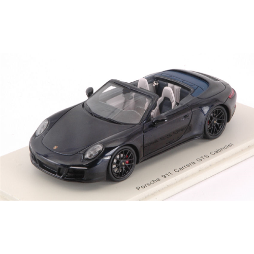 PORSCHE 911 CARRERA GTS CABRIOLET 2017 BLUE 1:43 Spark Model Auto Stradali Modellino