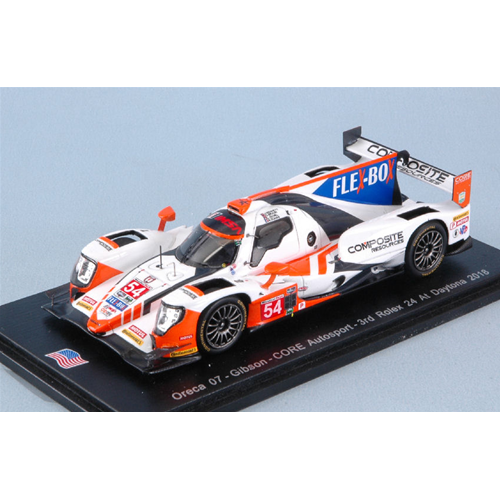 ORECA 07 N.54 3rd 24 H DAYTONA 2018 J.BENNET-C.BRAUN-R.DUMAS-L.DUVAL 1:43 Spark Model Auto Competizione Modellino