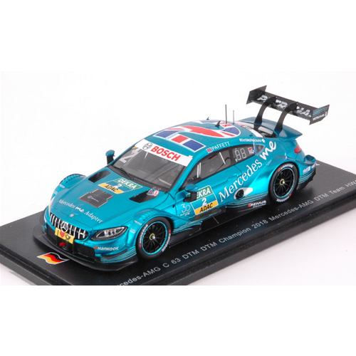 MERCEDES C63 N.2 DTM 2018 GARY PAFFETT 1:43    Spark Model Auto Competizione Modellino