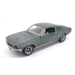 FORD MUSTANG GT FASTBACK 1968 UNRESTORED STEVE MCQUEEN COLLECTION 1:18 Greenlight Movie Modellino