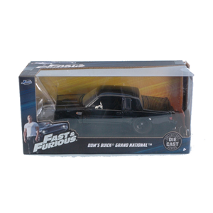 DOM'S BUICK GRAND NATIONAL 1987 (2003) FAST & FURIOUS BLACK  1:24 Jada Toys Movie Modellino
