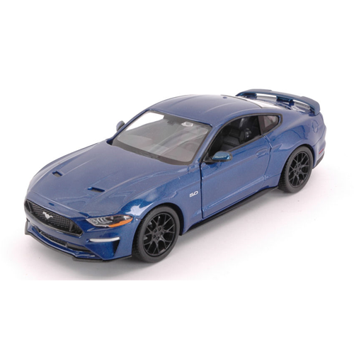 FORD MUSTANG GT 2018 BLUE 1:24 MotorMax Auto Stradali Modellino