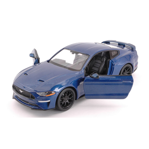 FORD MUSTANG GT 2018 BLUE 1:24 MotorMax Auto Stradali Modellino