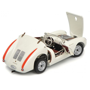 PORSCHE 550A SPYDER 1952 (70th Anniversary) WHITE 1:18 Schuco Auto Stradali Modellino