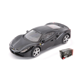 FERRARI 488 GTB 2015 BLACK 1:43 Burago Auto Stradali Modellino