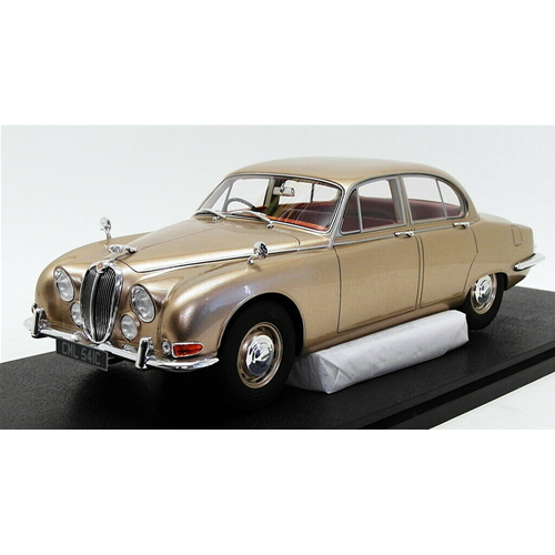 JAGUAR S-TYPE 1965 METALLIC GOLD 1:18 Cult Scale Models Auto Stradali Modellino
