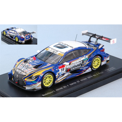 LEXUS RC F N.19 8th FUJI SUPER GT500 2016 Y.SEKIGUCHI-Y.KUNIMOTO 1:43 Ebbro Auto Competizione Modellino