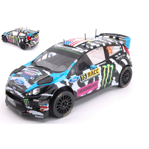 FORD FIESTA RS WRC N.15 12th RALLY CATALUNYA 2014 BLOCK-GELSOMINO 1:18 Ixo Model Auto Rally Modellino
