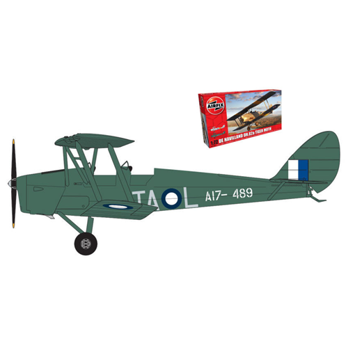 DEHAVILLAND DH82a TIGER MOTH KIT 1:72 Airfix Kit Aerei Modellino