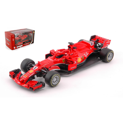 FERRARI SF71H N.5 S.VETTEL 2018 1:43 Burago Formula 1 Modellino