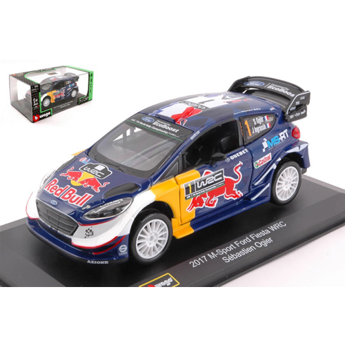 FORD FIESTA WRC 2017 N.1 S.OGIER-J.INGRASSIA 1:32 Burago Auto Rally Modellino