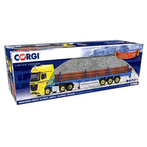 MERCEDES ACTROS (MP4) FLATBED TRAILER 1:50 Corgi Camion Modellino