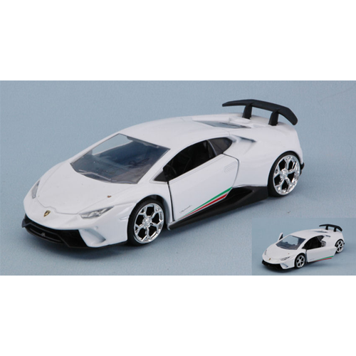 LAMBORGHINI HURACAN PERFORMANTE 2017 WHITE cm 12,5 1:32 Jada Toys Auto Stradali Modellino