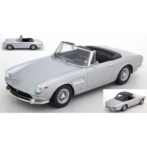 FERRARI 275 GTS/4 PININFARINA SPYDER 1964 SILVER 1:18 KK Scale Auto Stradali Modellino