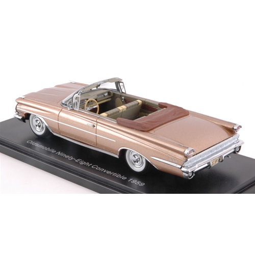 OLDSMOBILE 98 CONVERTIBLE 1959 GOLD 1:43 Neo Scale Models Auto Stradali Modellino