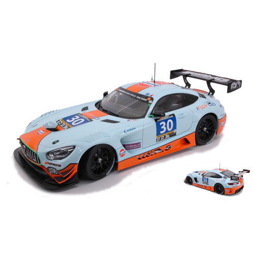 MERCEDES GT3 N.30 2nd 24 H P.RICARD 2016 HALL-GOETHE-BROWN-CAMPBELL 1:18 Paragon Models Auto Competizione Modellino