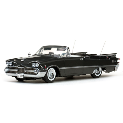 DODGE CUSTOMS ROYAL LANCER CONVERTIBLE 1959 DARK GUN METAL 1:18 SunStar Auto Stradali Modellino