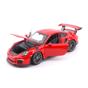 PORSCHE 911 (991) GT3 RS 2016 ORANGE 1:24 Welly Auto Stradali Modellino