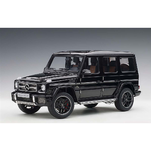 MERCEDES AMG G 63 2017 GLOSS BLACK FULL OPENINGS 1:18 AutoArt Auto Stradali Modellino