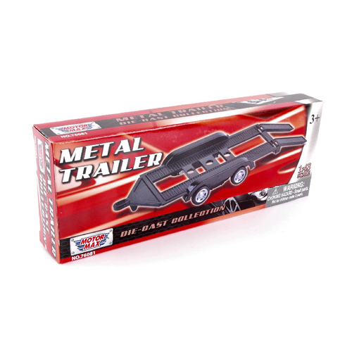 METAL TRAILER FOR 1:43 MotorMax Auto Rally Modellino
