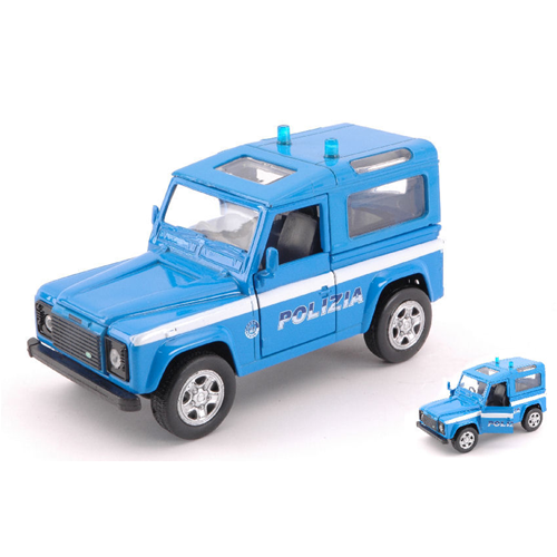 LAND ROVER DEFENDER POLIZIA 1:32 New Ray Forze dell'Ordine Modellino