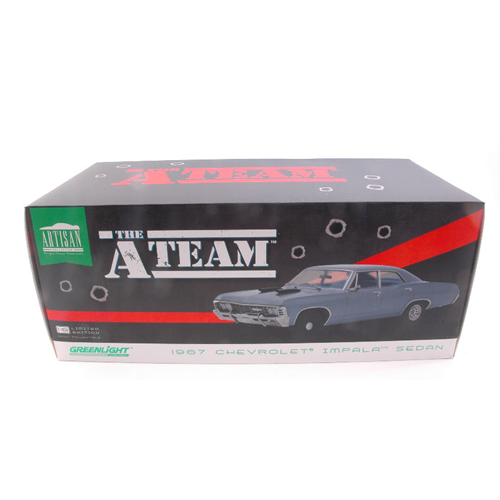 CHEVROLET IMPALA SPORT SEDAN 1967 "THE A TEAM" 1:18 Greenlight Movie Modellino
