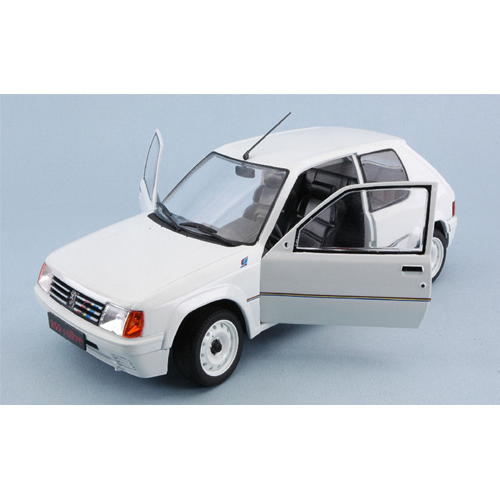 PEUGEOT 205 1.3 RALLY 1988 WHITE 1:18 Solido Auto Stradali Modellino