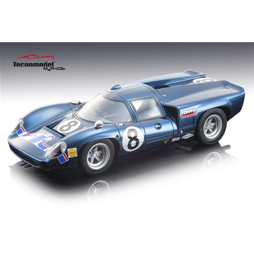 LOLA T70 MK3 N.8 2nd 24 H DAYTONA 1969 E.LESLIE-L.MOTSCHENBACHER 1:18 Tecnomodel Auto Competizione Modellino