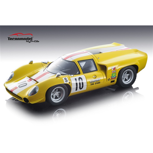 LOLA T70 MK3 N.10 DNF 12 H SEBRING 1968 J.BONNIER-S.AXELSSON 1:18 Tecnomodel Auto Competizione Modellino