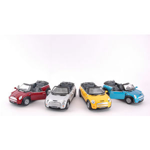 MINI COOPER S CONVERTIBLE cm 12,5 Colori Assortiti (1 Modellino a Scelta) 1:28 Kinsmart Modellismo Giocattolo Modellino