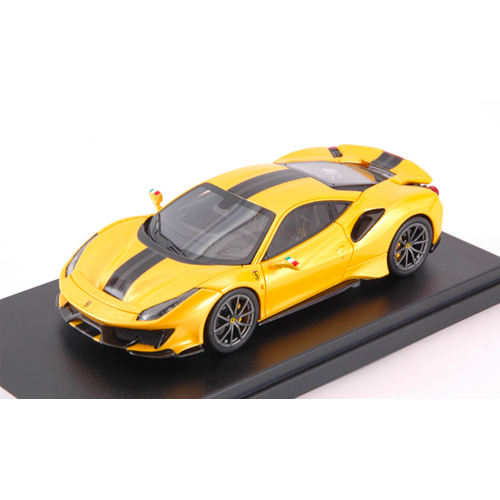 FERRARI 488 PISTA 2018 GIALLO TRISTRATO 1:43 Looksmart Auto Stradali Modellino