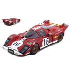 FERRARI 512 S N.16 ACCIDENT LE MANS 1970 G.MORETTI-C.MANFREDINI 1:18 CMR Auto Competizione Modellino
