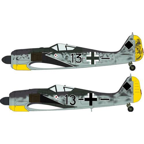 FOCKE WULF FW190A -5/6/8 PRILLER (2 KITS IN THE BOX) KIT 1:72 Hasegawa Kit Aerei Modellino