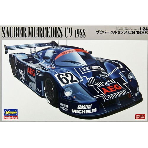 SAUBER MERCEDES C9 1988 KIT 1:24 Hasegawa Kit Auto Modellino