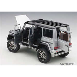 MERCEDES G500 4x4-2 2016 SILVER 1:18 AutoArt Auto Stradali Modellino