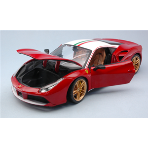 FERRARI 488 GTB COUPE 70th FERRARI ANNIVERSARY "THE LAUDA" 1:18 Burago Auto Stradali Modellino