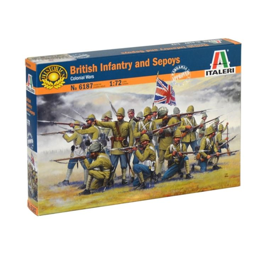 BRITISH INFANTRY AND SEPOYS (COLONIAL WARS) KIT 1:72 Italeri Kit Figure Militari Modellino