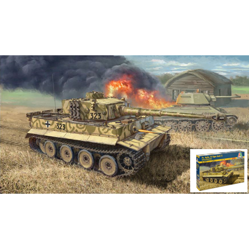 PZ.KPFW.VI AUSF.E TIGER EARLY PROD.KIT 1:35 Italeri Kit Mezzi Militari Modellino