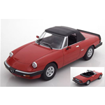 ALFA ROMEO DUETTO SPIDER 3a SERIE 1986 RED 1:18 KK Scale Auto Stradali Modellino
