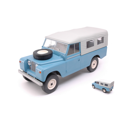 LAND ROVER 109 PICK UP SERIE II LIGHT 1959 BLUE/WHITE 1:18 ModelCarGroup Auto Stradali Modellino