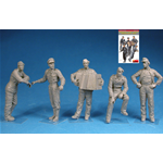 GERMAN TANK CREW (NORMANDY 1944) KIT 1:35 Miniart Kit Figure Militari Die Cast Modellino