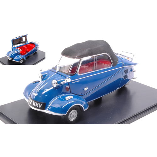 MESSERSCHMITT KR200 CONVERTIBLE ROYAL1995 BLUE 1:18 Oxford Auto Stradali Modellino