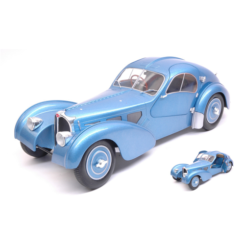 BUGATTI ATLANTIC SC 1937 LIGHT BLUE METALLIC 1:18 Solido Auto d'Epoca Modellino