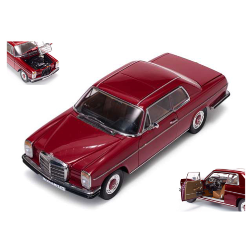 MERCEDES 280 C/8 COUPE' 1973 RED 1:18 SunStar Auto Stradali Modellino