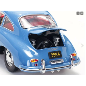 PORSCHE 356A 1500 GS CARRERA GT 1957 LIGHT BLUE 1:18 SunStar Auto Stradali Modellino