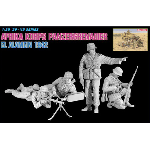 DRAGON'S QUALITY TROOPS TO THE DESERT FOX AFRICAN KORPS KIT 1:35 Dragon Kit Figure Militari Modellino