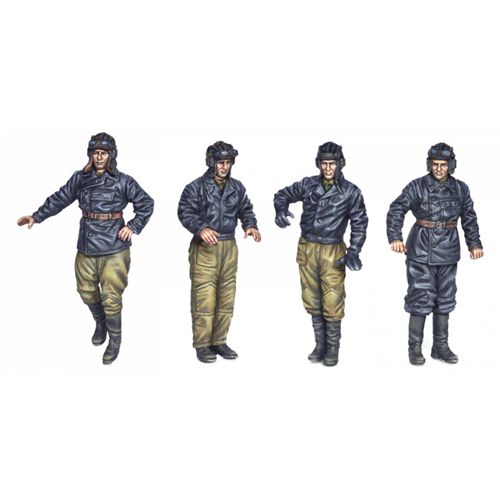 SOVIET TANK CREW KIT 1:35 Miniart Kit Figure Militari Modellino